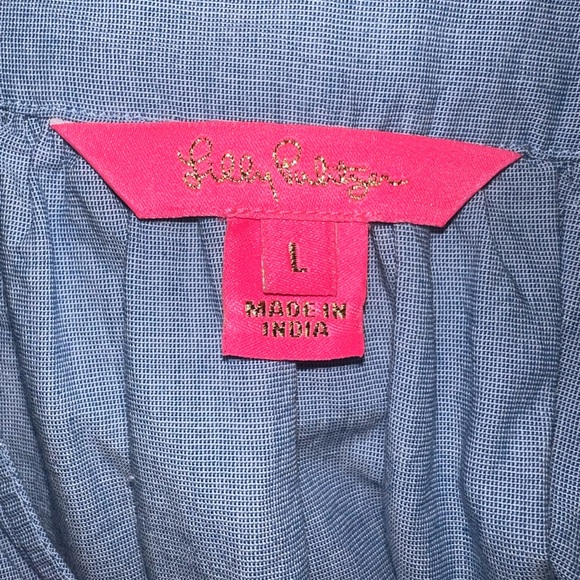 Amabella Embroidered Top in Bluebelle Chambray - Picture 5 of 7